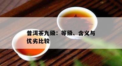 普洱茶九级：等级、含义与优劣比较