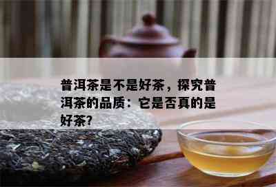 普洱茶是不是好茶，探究普洱茶的品质：它是否真的是好茶？