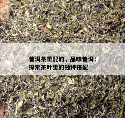 普洱茶里配的，品味普洱：探索茶叶里的独特搭配