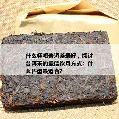 什么杯喝普洱茶更好，探讨普洱茶的更佳饮用方式：什么杯型最适合？