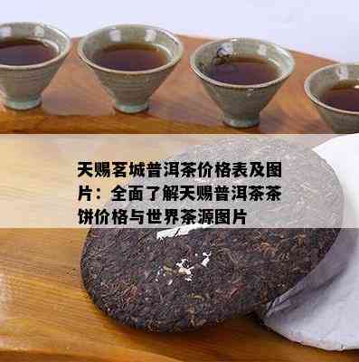 天赐茗城普洱茶价格表及图片：全面了解天赐普洱茶茶饼价格与世界茶源图片