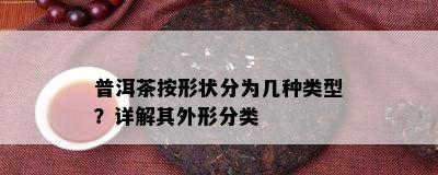 普洱茶按形状分为几种类型？详解其外形分类