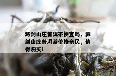 藏剑山庄普洱茶便宜吗，藏剑山庄普洱茶价格亲民，值得购买！