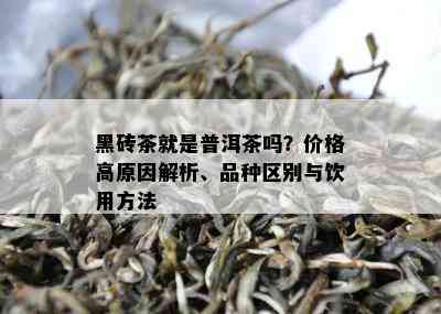 黑砖茶就是普洱茶吗？价格高原因解析、品种区别与饮用方法