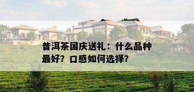 普洱茶国庆送礼：什么品种更好？口感如何选择？