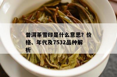 普洱茶雪印是什么意思？价格、年代及7532品种解析