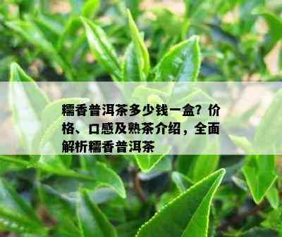 糯香普洱茶多少钱一盒？价格、口感及熟茶介绍，全面解析糯香普洱茶