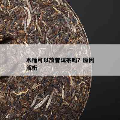 木桶可以放普洱茶吗？原因解析