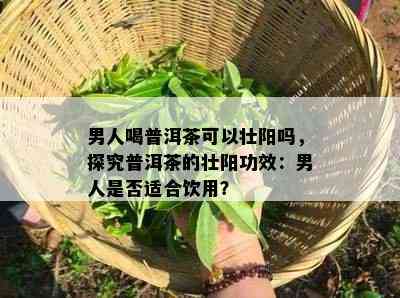 男人喝普洱茶可以壮阳吗，探究普洱茶的壮阳功效：男人是否适合饮用？