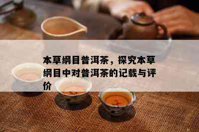 本草纲目普洱茶，探究本草纲目中对普洱茶的记载与评价