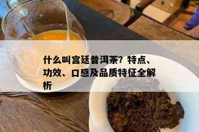 什么叫宫廷普洱茶？特点、功效、口感及品质特征全解析