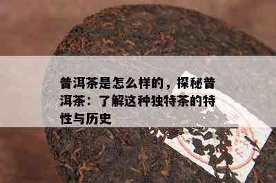 普洱茶是怎么样的，探秘普洱茶：了解这种独特茶的特性与历史