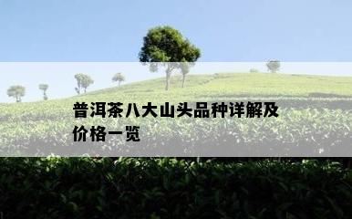 普洱茶八大山头品种详解及价格一览