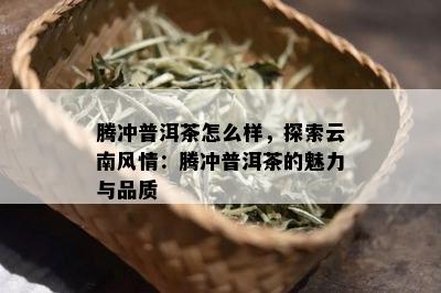 腾冲普洱茶怎么样，探索云南风情：腾冲普洱茶的魅力与品质