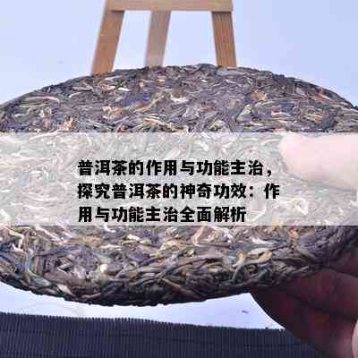 普洱茶的作用与功能主治，探究普洱茶的神奇功效：作用与功能主治全面解析