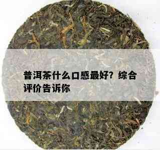 普洱茶什么口感更好？综合评价告诉你