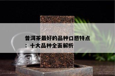 普洱茶更好的品种口感特点：十大品种全面解析