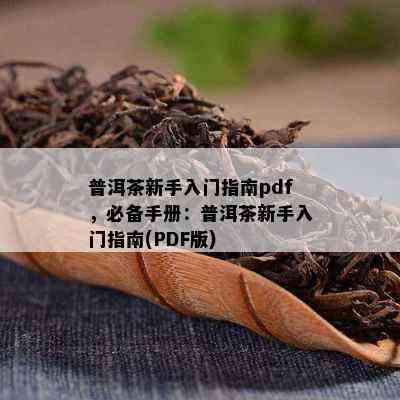 普洱茶新手入门指南pdf，必备手册：普洱茶新手入门指南(PDF版)