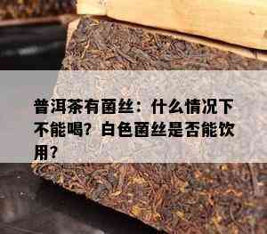 普洱茶有菌丝：什么情况下不能喝？白色菌丝是否能饮用？