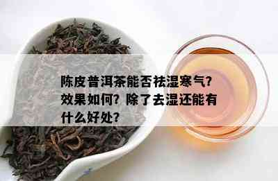 陈皮普洱茶能否祛湿寒气？效果如何？除了去湿还能有什么好处？