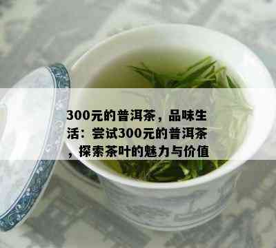 300元的普洱茶，品味生活：尝试300元的普洱茶，探索茶叶的魅力与价值