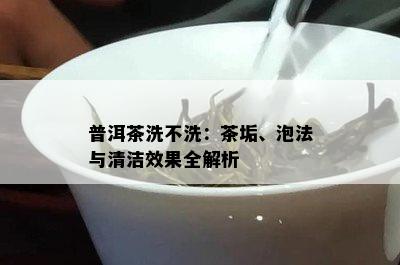 普洱茶洗不洗：茶垢、泡法与清洁效果全解析