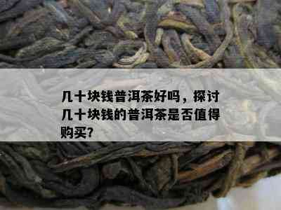 几十块钱普洱茶好吗，探讨几十块钱的普洱茶是否值得购买？