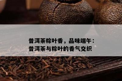 普洱茶粽叶香，品味端午：普洱茶与粽叶的香气交织