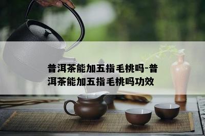 普洱茶能加五指毛桃吗-普洱茶能加五指毛桃吗功效