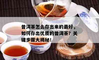 普洱茶怎么存出来的更好，如何存出优质的普洱茶？关键步骤大揭秘！