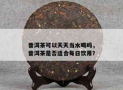 普洱茶可以天天当水喝吗，普洱茶是否适合每日饮用？