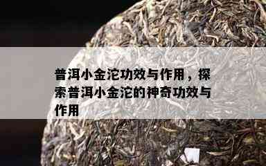 普洱小金沱功效与作用，探索普洱小金沱的神奇功效与作用