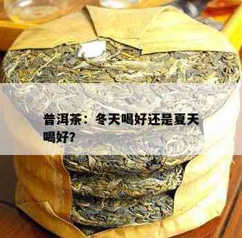 普洱茶：冬天喝好还是夏天喝好？