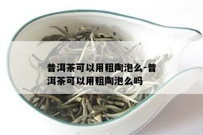 普洱茶可以用粗陶泡么-普洱茶可以用粗陶泡么吗