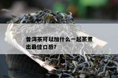 普洱茶可以加什么一起蒸煮出更佳口感？