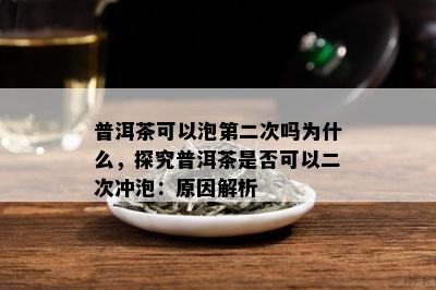 普洱茶可以泡第二次吗为什么，探究普洱茶是否可以二次冲泡：原因解析