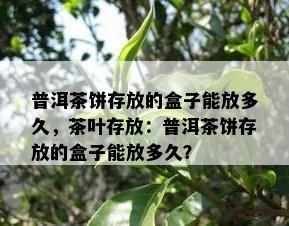 普洱茶饼存放的盒子能放多久，茶叶存放：普洱茶饼存放的盒子能放多久？