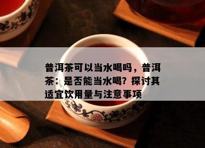 普洱茶可以当水喝吗，普洱茶：是否能当水喝？探讨其适宜饮用量与注意事项