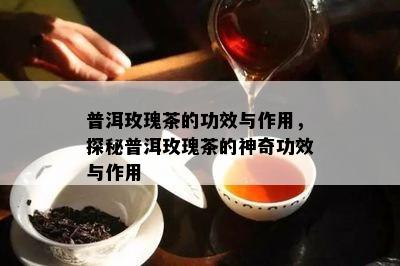 普洱玫瑰茶的功效与作用，探秘普洱玫瑰茶的神奇功效与作用