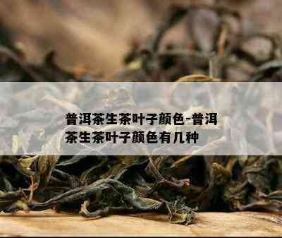 普洱茶生茶叶子颜色-普洱茶生茶叶子颜色有几种