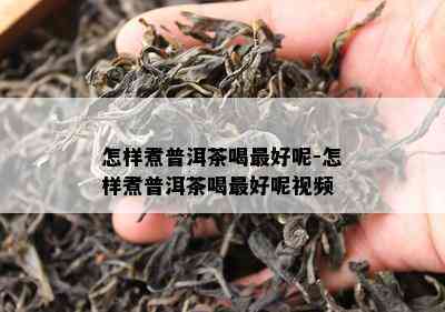 怎样煮普洱茶喝更好呢-怎样煮普洱茶喝更好呢视频