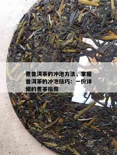 煮普洱茶的冲泡方法，掌握普洱茶的冲泡技巧：一份详细的煮茶指南