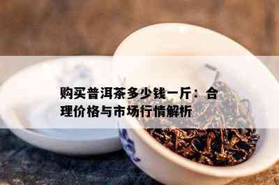 购买普洱茶多少钱一斤：合理价格与市场行情解析