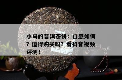 小马的普洱茶饼：口感如何？值得购买吗？看抖音视频评测！