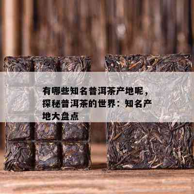 有哪些知名普洱茶产地呢，探秘普洱茶的世界：知名产地大盘点