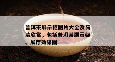 普洱茶展示柜图片大全及高清欣赏，包括普洱茶展示架、展厅效果图