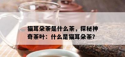 猫耳朵茶是什么茶，探秘神奇茶叶：什么是猫耳朵茶？