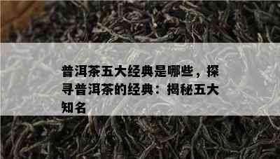 普洱茶五大经典是哪些，探寻普洱茶的经典：揭秘五大知名