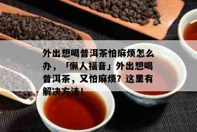 外出想喝普洱茶怕麻烦怎么办，「懒人福音」外出想喝普洱茶，又怕麻烦？这里有解决方法！