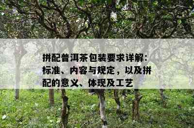 拼配普洱茶包装要求详解：标准、内容与规定，以及拼配的意义、体现及工艺